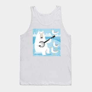 Polar Bear on Banjo! Tank Top